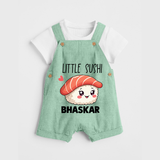Little Sushi Lover Dungaree - MINT GREEN - 0 - 5 Months Old (Chest 18")