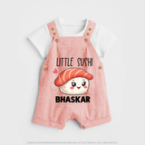 Little Sushi Lover Dungaree - PEACH - 0 - 5 Months Old (Chest 18")