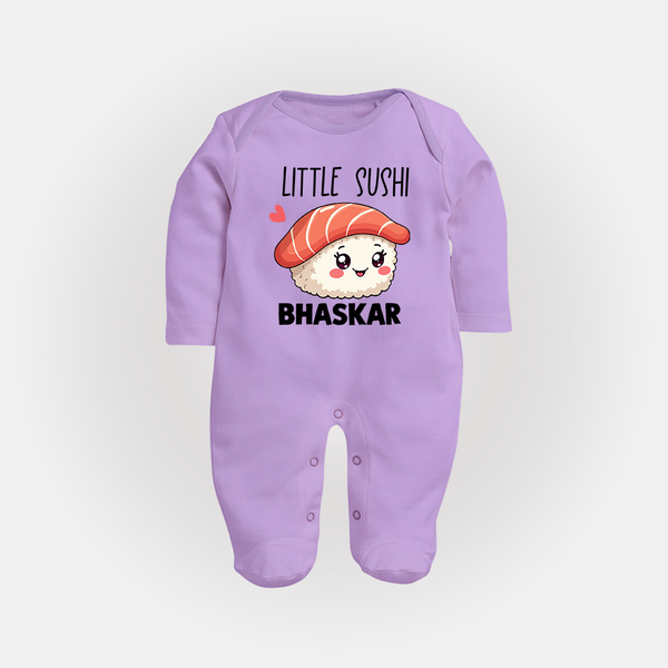 Little Sushi Lover Full body suit - LILAC - New Born (Chest 7.5")