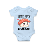 Little Sushi Lover Baby Romper - BABY BLUE - New Born (Chest 14")