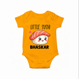 Little Sushi Lover Baby Romper - CHROME YELLOW - New Born (Chest 14")