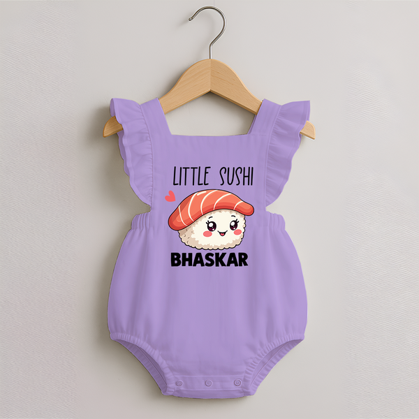 Little Sushi Lover Romper Frock - LILAC - 0 - 3 Months Old (Chest 19")