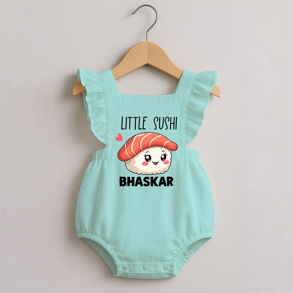 Little Sushi Lover Romper Frock - MINT GREEN - 0 - 3 Months Old (Chest 19")