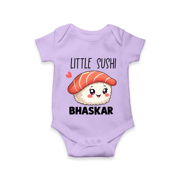 Little Sushi Lover Baby Romper - LILAC - New Born (Chest 14")