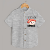 Little Sushi Lover Shirt - GREY - 0 - 6 Months Old (Chest 23")