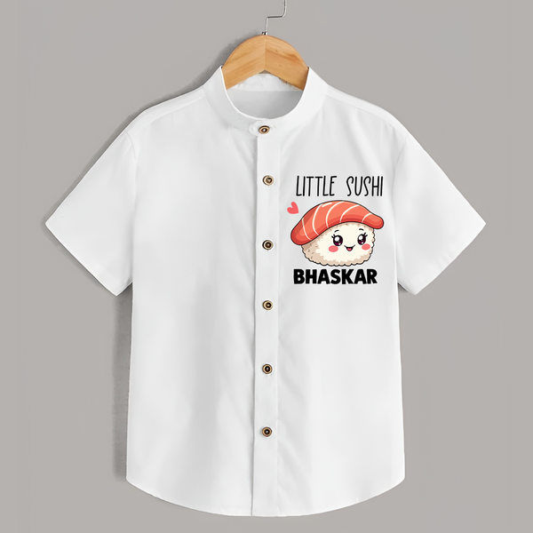 Little Sushi Lover Shirt - WHITE - 0 - 6 Months Old (Chest 23")