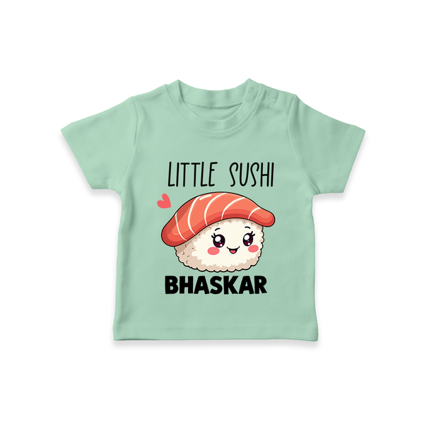 Little Sushi Lover Tshirt - MINT GREEN - 0-5 Months Old (Chest 17")