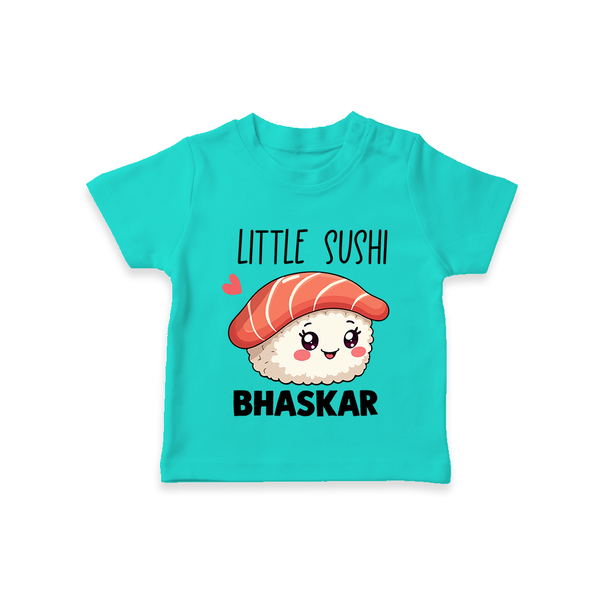 Little Sushi Lover Tshirt - TEAL - 0-5 Months Old (Chest 17")