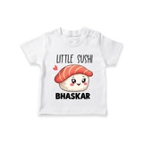 Little Sushi Lover Tshirt - WHITE - 0-5 Months Old (Chest 17")