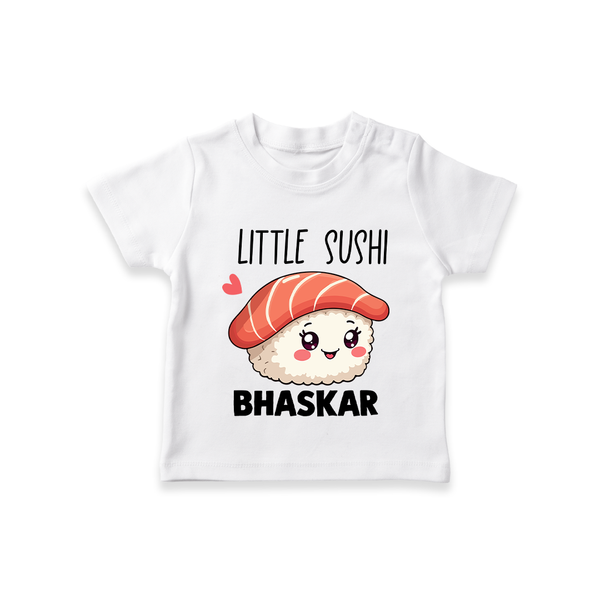 Little Sushi Lover Tshirt - WHITE - 0-5 Months Old (Chest 17")