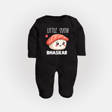 Little Sushi Lover Full body suit - BLACK - New Born (Chest 7.5")
