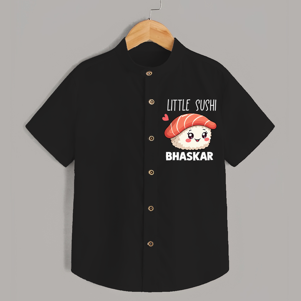 Little Sushi Lover Shirt - BLACK - 0 - 6 Months Old (Chest 23")