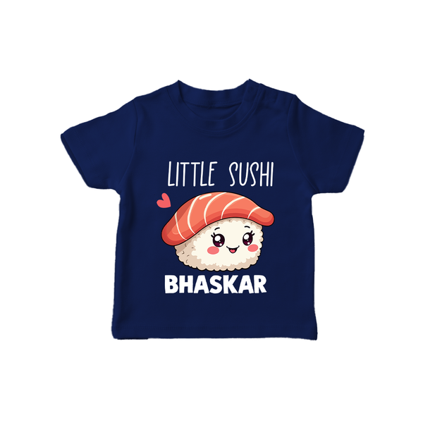 Little Sushi Lover Tshirt - NAVY BLUE - 0-5 Months Old (Chest 17")