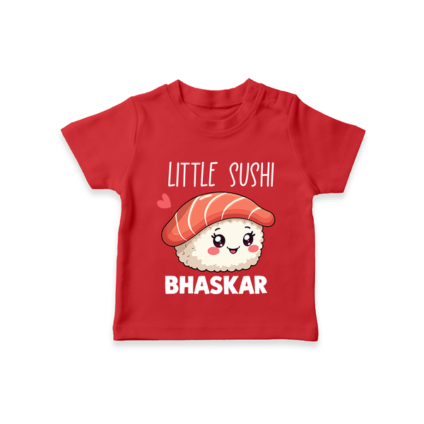 Little Sushi Lover Tshirt - RED - 0-5 Months Old (Chest 17")
