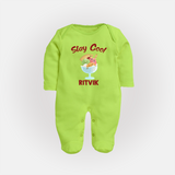 Stay Cool Ice Cream Full body suit - LIME GREEN - New Born (Chest 7.5")
