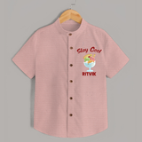 Stay Cool Ice Cream Shirt - PEACH - 0 - 6 Months Old (Chest 23")