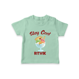 Stay Cool Ice Cream Tshirt - MINT GREEN - 0-5 Months Old (Chest 17")