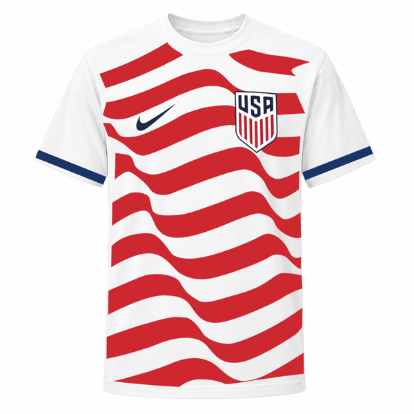 Paris Football Club Inspired Kids T-Shirt – Navy & Red Stripe Soccer Jersey