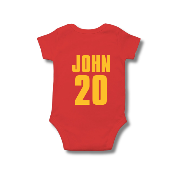 Spain Football Team Romper – Baby Soccer Jersey Inspired Outfit