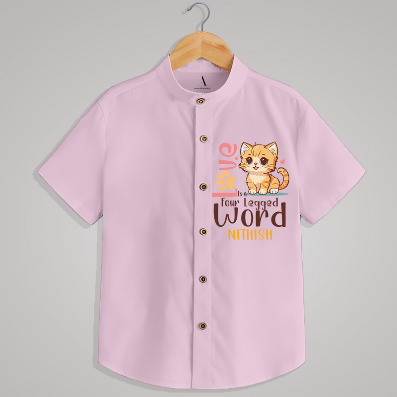 "CAT LOVE" - Quirky Casual shirt with customised name