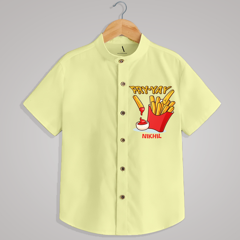 "FRY-YAY" - Quirky Casual shirt with customised name