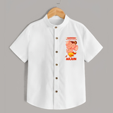 Ganesha My Dancing Companion Shirt | Custom Baby Shirt for Ganesha Devotees - WHITE - 0 - 6 Months Old (Chest 23")