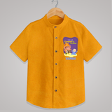 Ganpati Ka Jai-Jaikar Shirt | Custom Baby Shirt for Ganesha Festival - CHROME YELLOW - 0 - 6 Months Old (Chest 23")