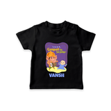 Ganpati Ka Jai-Jaikar T-Shirt | Custom Baby T-Shirt for Ganesha Festival - BLACK - 0-5 Months Old (Chest 17")