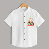 My Ganesha Has Arrived Home Shirt | Personalized Baby Shirt for Ganesha Devotees - WHITE - 0 - 6 Months Old (Chest 23")