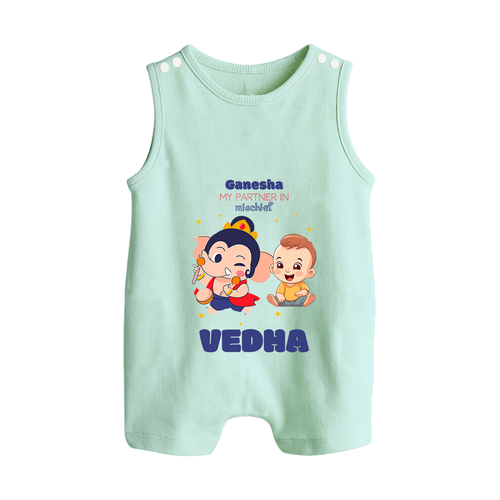 My Parents in Mischief Romper Suit / Sleeveless Romper | Custom Baby Romper Suit / Sleeveless Romper for Ganesha Celebration