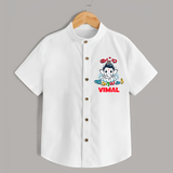 Kutty Vinayagar Shirt | Personalized Baby Shirt for Ganesha Celebration - WHITE - 0 - 6 Months Old (Chest 23")
