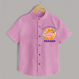 Little Ganesh Devotee Shirt | Custom Baby Shirt for First Ganesh Chaturthi - BABY PINK - 0 - 6 Months Old (Chest 23")
