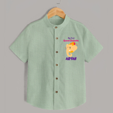Ganesh Chaturthi Baby Shirt | Personalized Shirt for Your Little Devotee - MINT GREEN - 0 - 6 Months Old (Chest 23")
