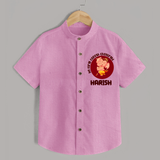 Little Ganesha Shirt | Custom Baby Shirt for First Ganesh Chaturthi Celebration - BABY PINK - 0 - 6 Months Old (Chest 23")