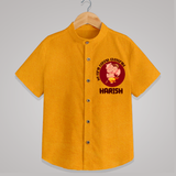 Little Ganesha Shirt | Custom Baby Shirt for First Ganesh Chaturthi Celebration - CHROME YELLOW - 0 - 6 Months Old (Chest 23")