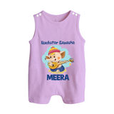 Rockstar Ganesha Romper Suit | Custom Baby Romper Suit for Your Little Rockstar - LILAC - 0 - 5 Months Old (Chest 18")