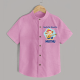 Rockstar Ganesha Shirt | Custom Baby Shirt for Your Little Rockstar - BABY PINK - 0 - 6 Months Old (Chest 23")