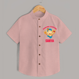 Dancing Ganesha Shirt | Personalized Baby Shirt for the Little Dancer - PEACH - 0 - 6 Months Old (Chest 23")