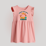 Ganapati Bappa Morya Baby Frock | Personalized Baby Frock for Ganesh Chaturthi - BABY PINK - 0 - 3 Months Old (Chest 17")