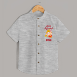 Kutty Vinaiyagar Shirt | Personalized Baby Shirt for Little Ganesha Fans - GREY - 0 - 6 Months Old (Chest 23")