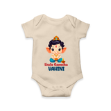 Little Ganesha Romper / Onesie | Personalized Baby Romper / Onesie for Your Little Ganesha - IVORY - New Born (Chest 14")