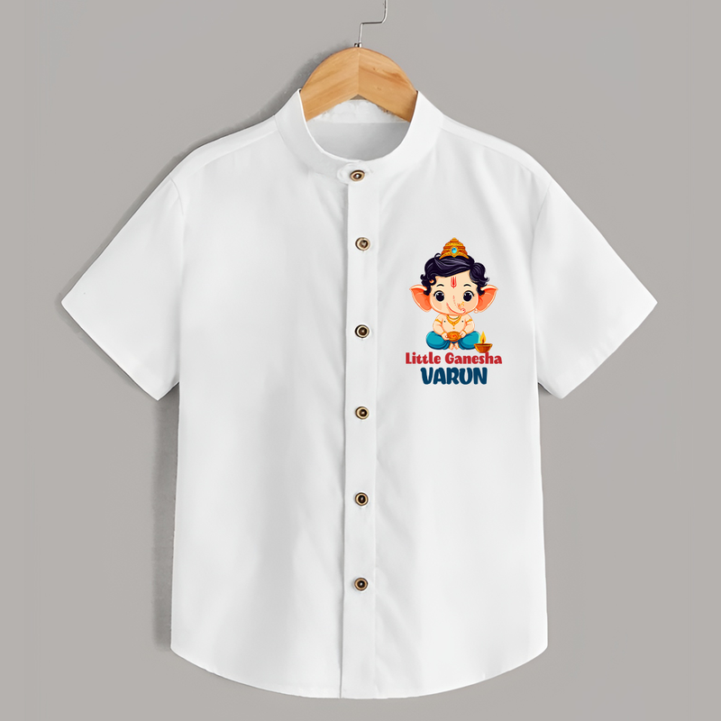 Little Ganesha Shirt | Personalized Baby Shirt for Your Little Ganesha - WHITE - 0 - 6 Months Old (Chest 23")