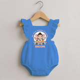 My First Baby Ganesha With Mouse Companion Printed Romper Frock