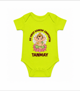 My First Cute Ganesha Festive Joy Illustration Printed Romper
