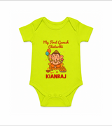 My First Little Ganesha Lotus Blessings Printed Romper
