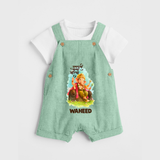 Ganesha Blessings Festive Garden Printed Dungaree - MINT GREEN - 0 - 5 Months Old (Chest 18")