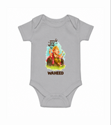Ganesha Blessings Festive Garden Printed Romper - GREY - New Born (Chest 14")