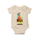 Ganesha Blessings Festive Garden Printed Romper - IVORY - New Born (Chest 14")