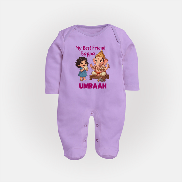 My Best Friend Bappa Cute Ganesha Printed Fullbody Suit