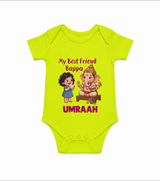 My Best Friend Bappa Cute Ganesha Printed Romper
